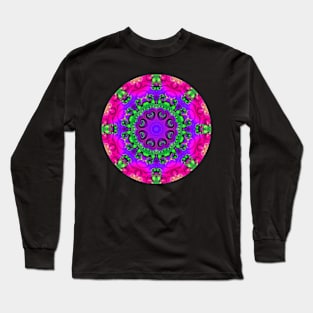 Mandala Magic - Kaleidoscopic Fractal 2.10.2024 B Long Sleeve T-Shirt